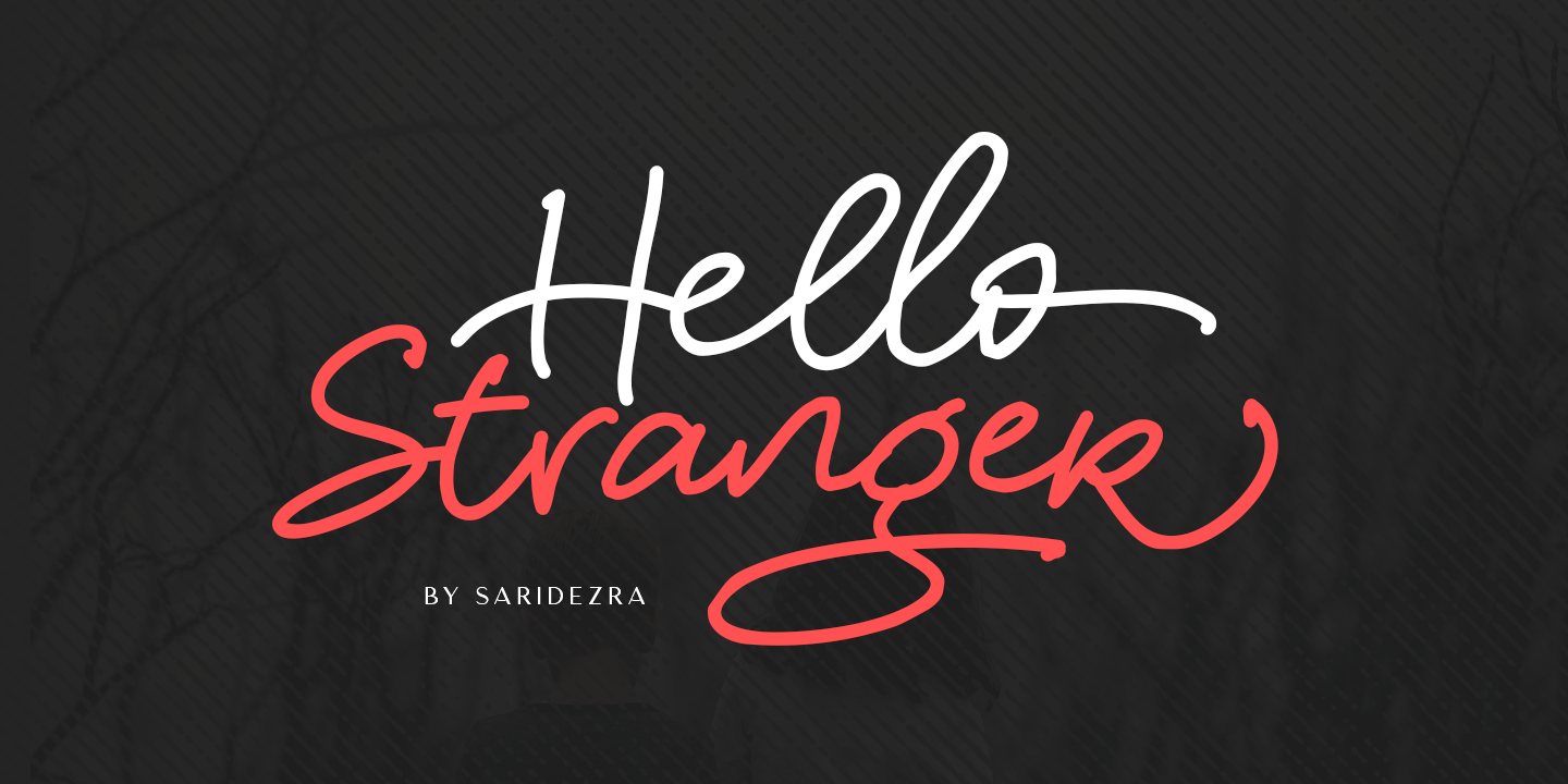Beispiel einer Hello Stranger-Schriftart